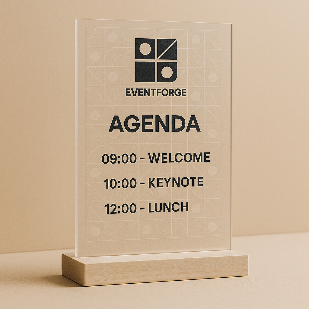 Product catalog. Branded event merchandise 10 Agenda Board