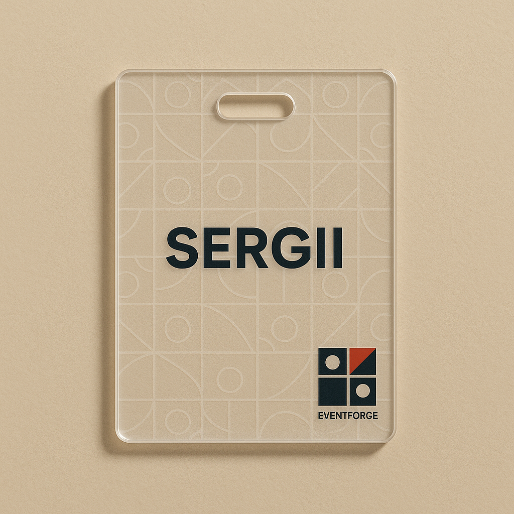 Product catalog. Branded event merchandise 2 Badge 2 1