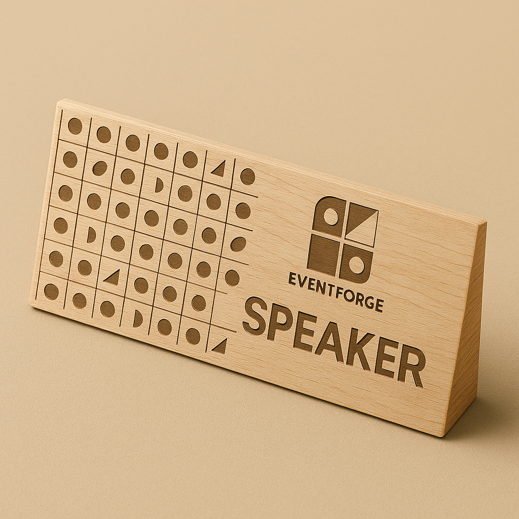 Product catalog. Branded event merchandise 6 Desk Name Plate