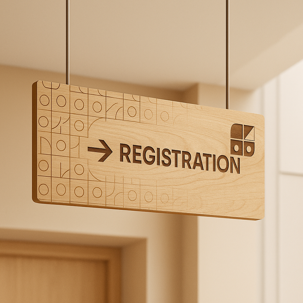 Product catalog. Branded event merchandise 9 Directional Sign