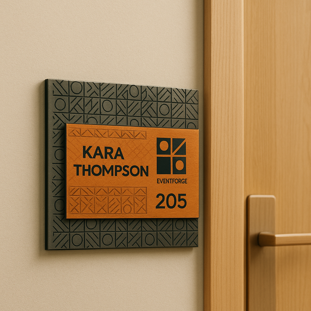 Product catalog. Branded event merchandise 8 Door Sign