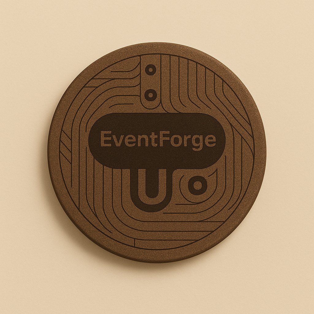 Product catalog. Branded event merchandise 15 Leather Coaster