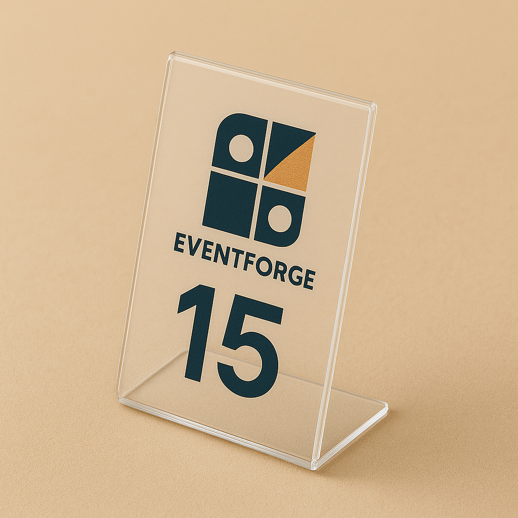 Product catalog. Branded event merchandise 7 Table Sign