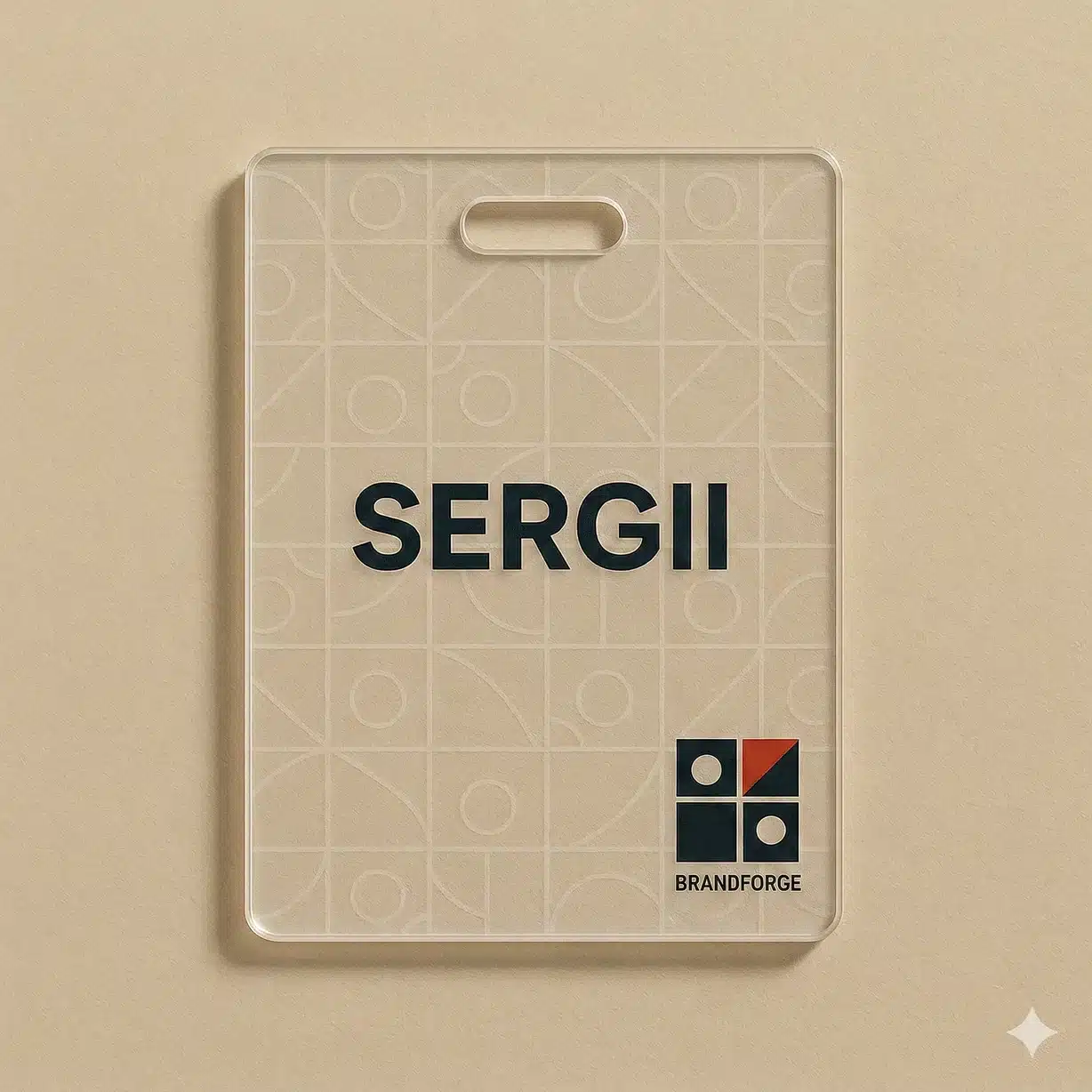 Painettu akryylimerkki